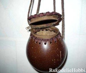 Кокосовая сумочка своими руками